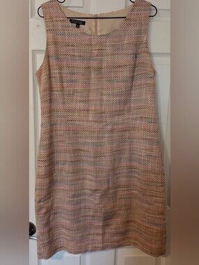 Vintage Pink Tweed Dress. Made In Canada